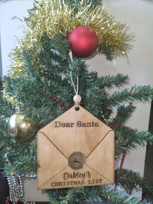 Letter to Santa Ornament