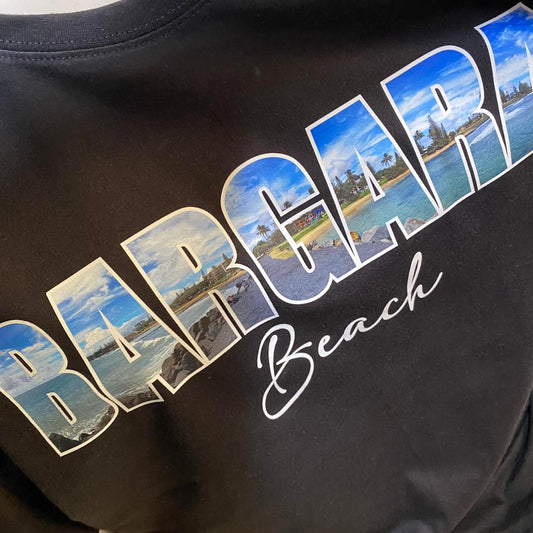 Bargara Beach Photo Text Tshirt