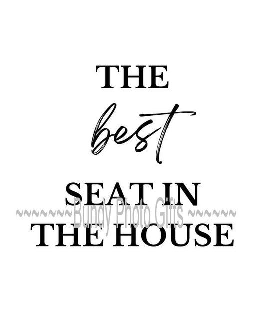 Wall Art - The Best Seat in the House - Funny Bathroom Art