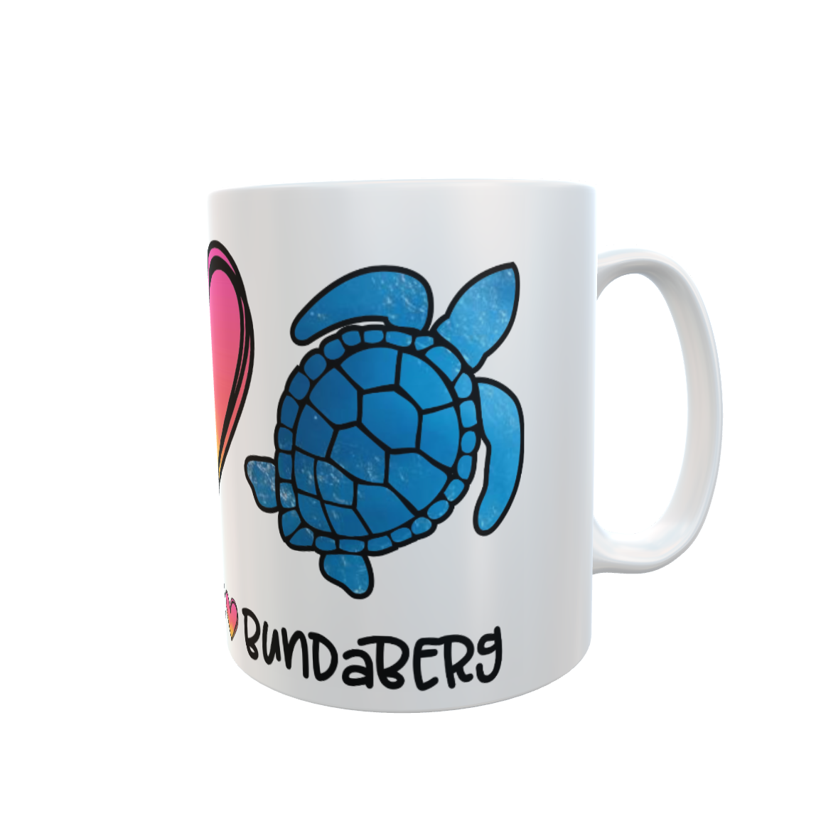 Peace Love Bargara 11 oz Ceramic Mug