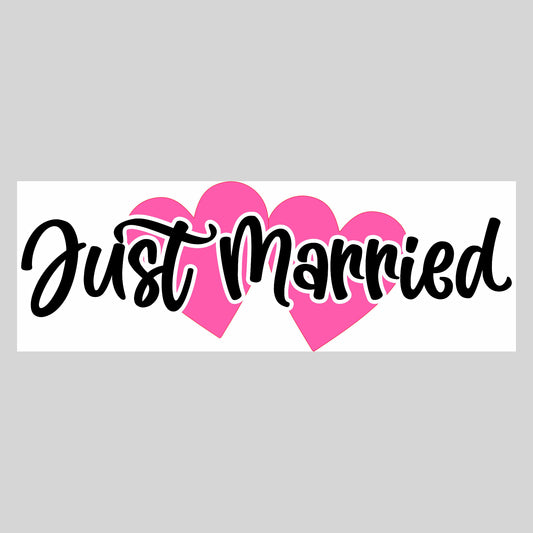 Just Married Number Plate