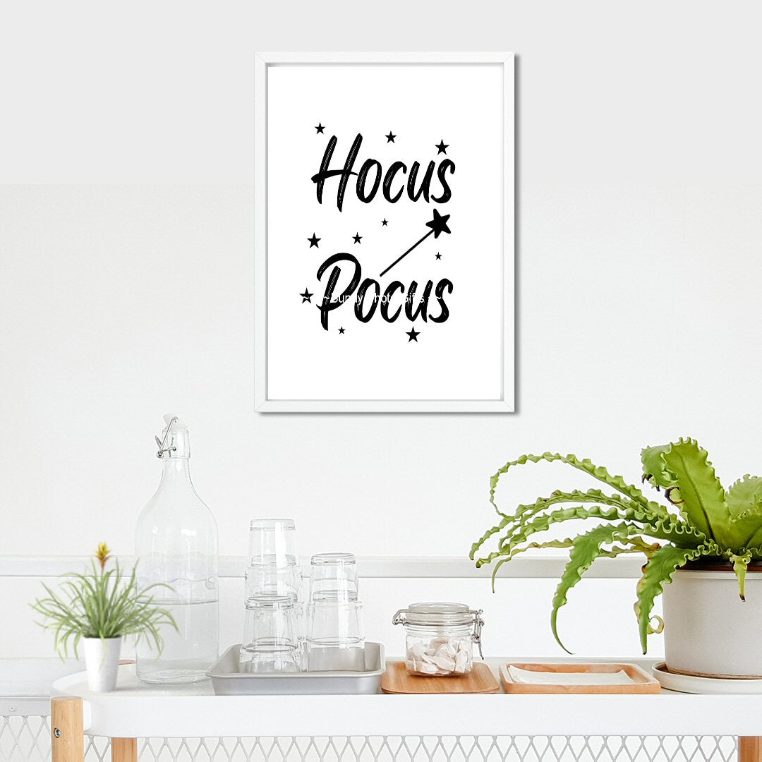 Wall Art BUNDLE - Happy Halloween, Black Cat, Witch, Broomstick, Spooky - Funny Wall Art