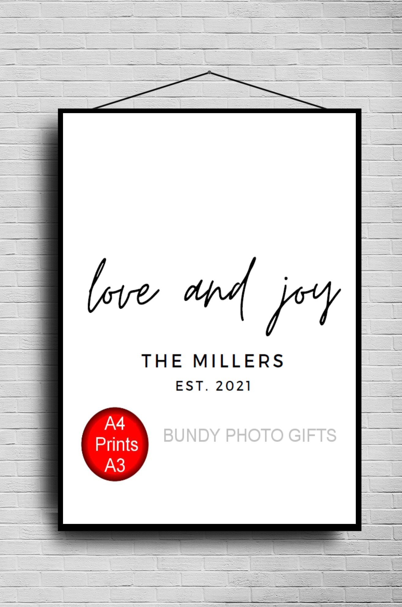 Custom Wall Art - Custom Wedding Wall Art