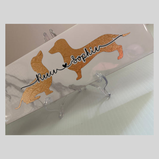 Ceramic Tile Dog Couple Names