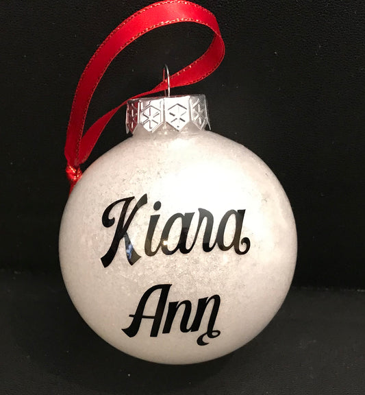 Memorial Glitter Bauble