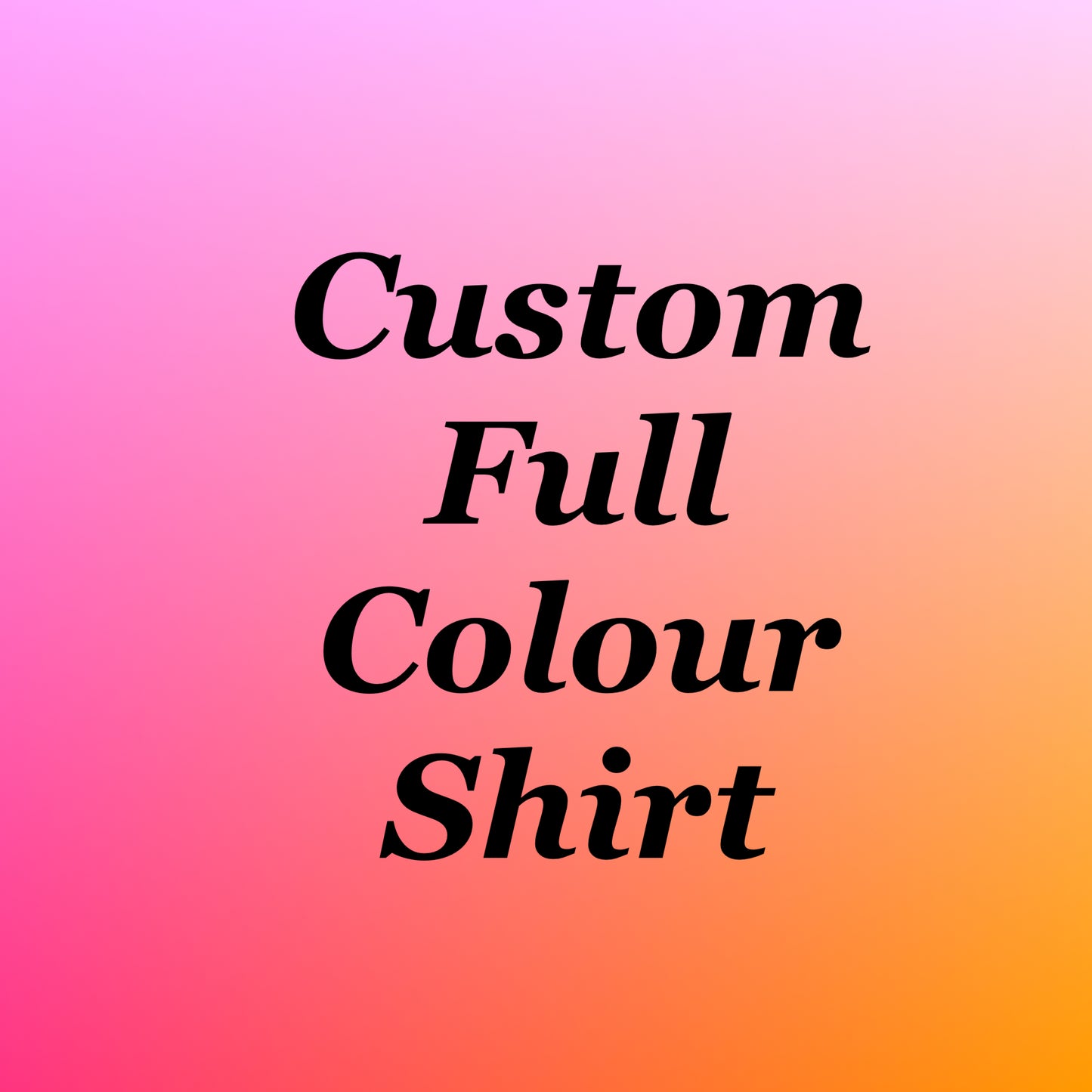 Custom Full Colour Design Short Sleeve Shirt