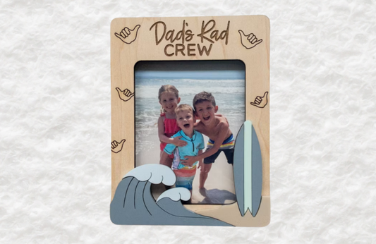 Personalised Daddy Father's Day Photo Frame – Laser Cut & Engraved