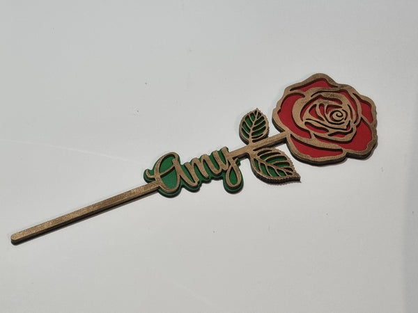 Personalized Name Flower Laser Cut