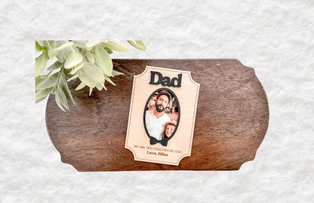 Personalised Daddy Father's Day Photo Frame – Laser Cut & Engraved