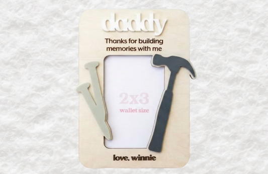 Personalised Daddy Father's Day Photo Frame – Laser Cut & Engraved
