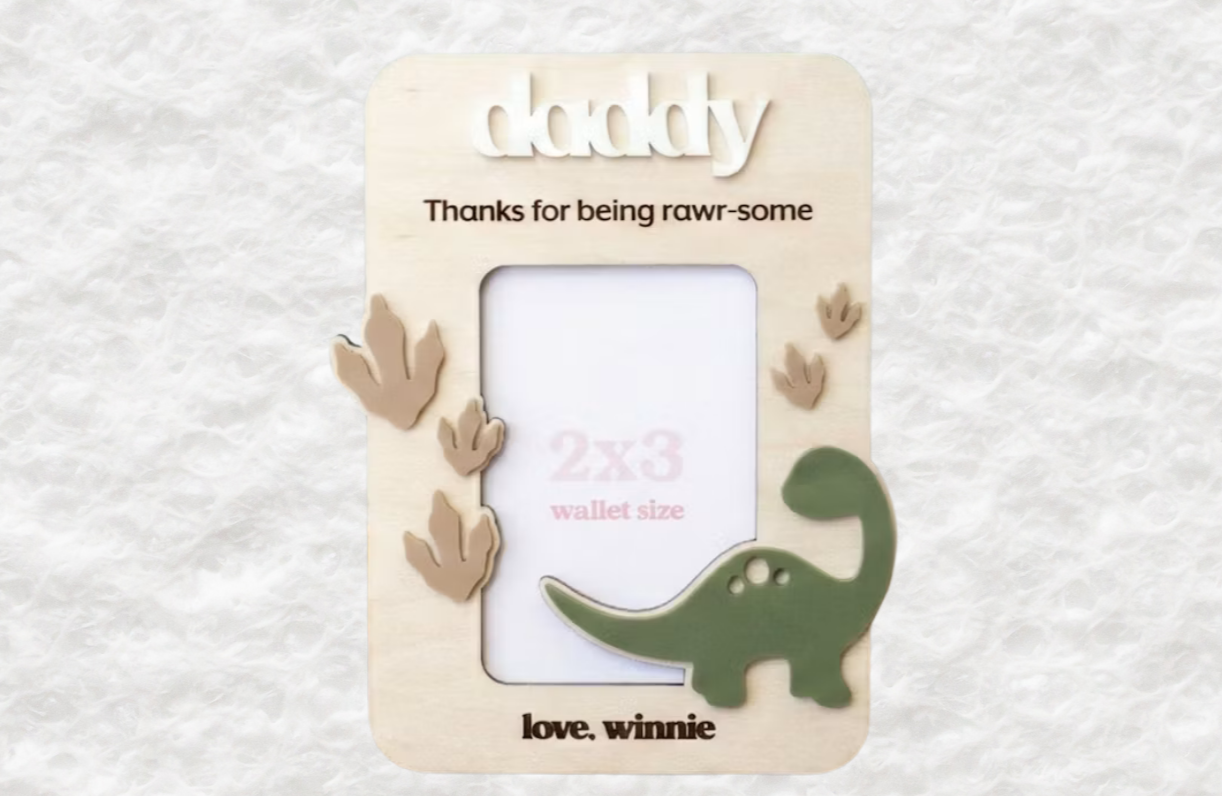 Personalised Daddy Father's Day Photo Frame – Laser Cut & Engraved