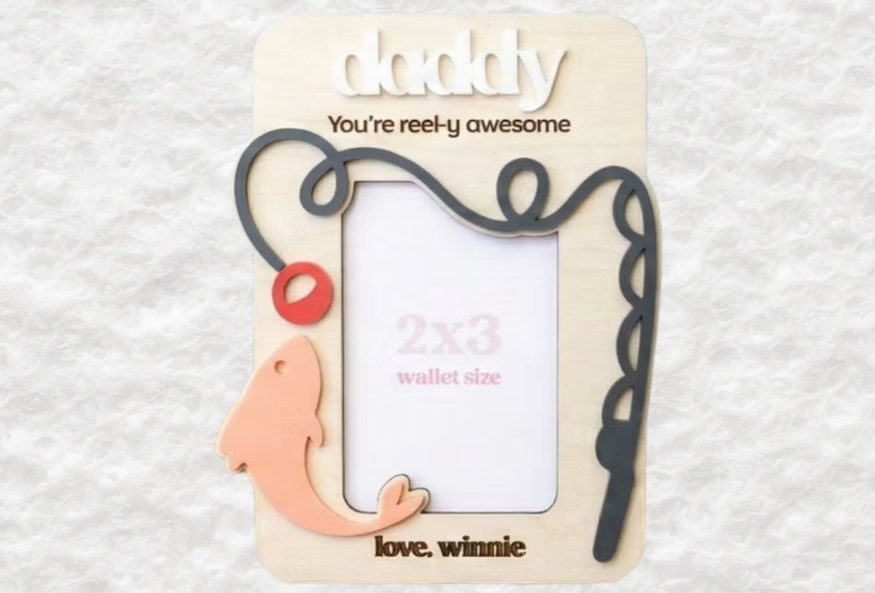Personalised Daddy Father's Day Photo Frame – Laser Cut & Engraved