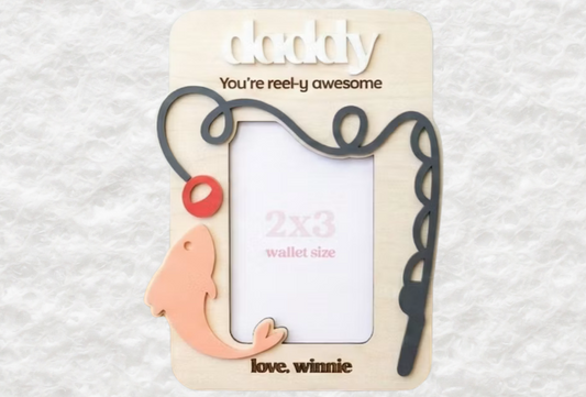 Personalised Daddy Father's Day Photo Frame – Laser Cut & Engraved