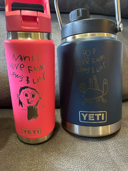 Engrave Name Water Bottle or Tumbler