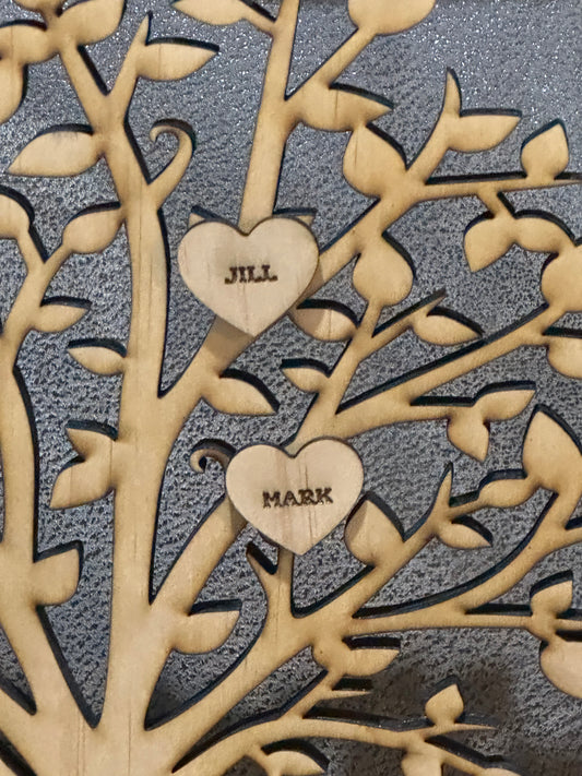 Family Tree with Hearts