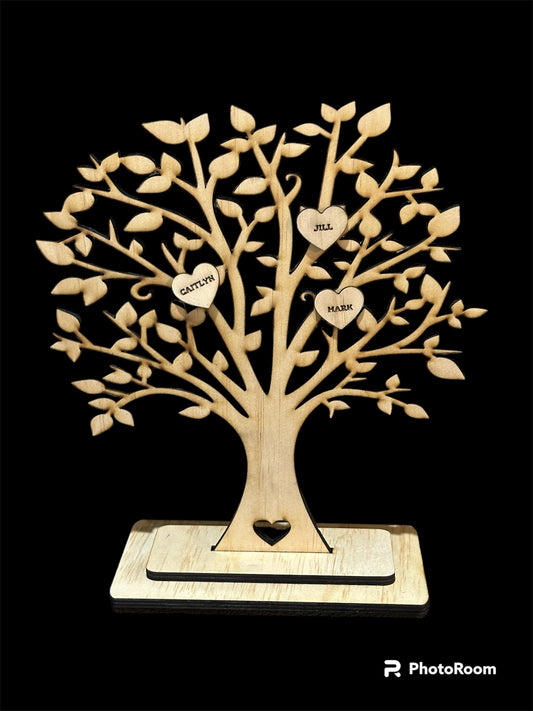Family Tree with Hearts