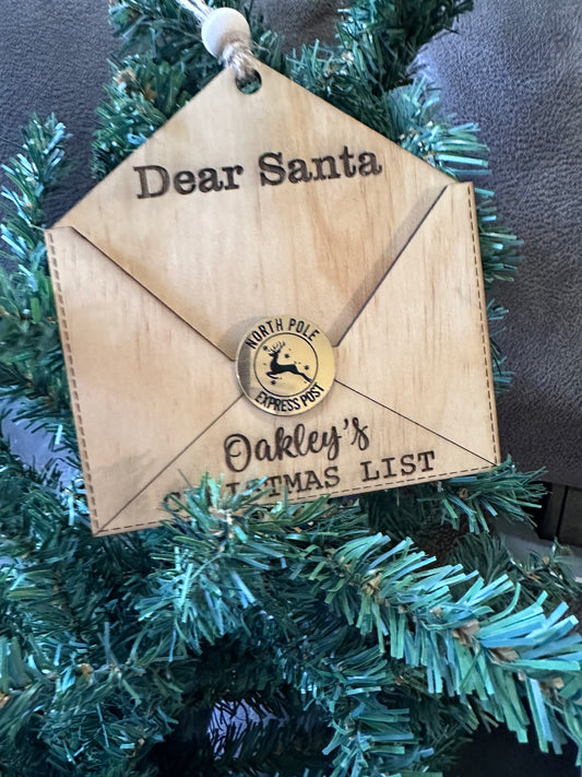 Letter to Santa Ornament