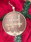 Christmas Crossword Personalised Family Ornament