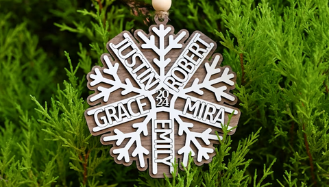 Christmas Snowflake Personalized Ornament