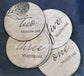 Baby Month Milestone Waratah Style Wooden
