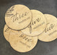Baby Month Milestone Wattle Style Wooden