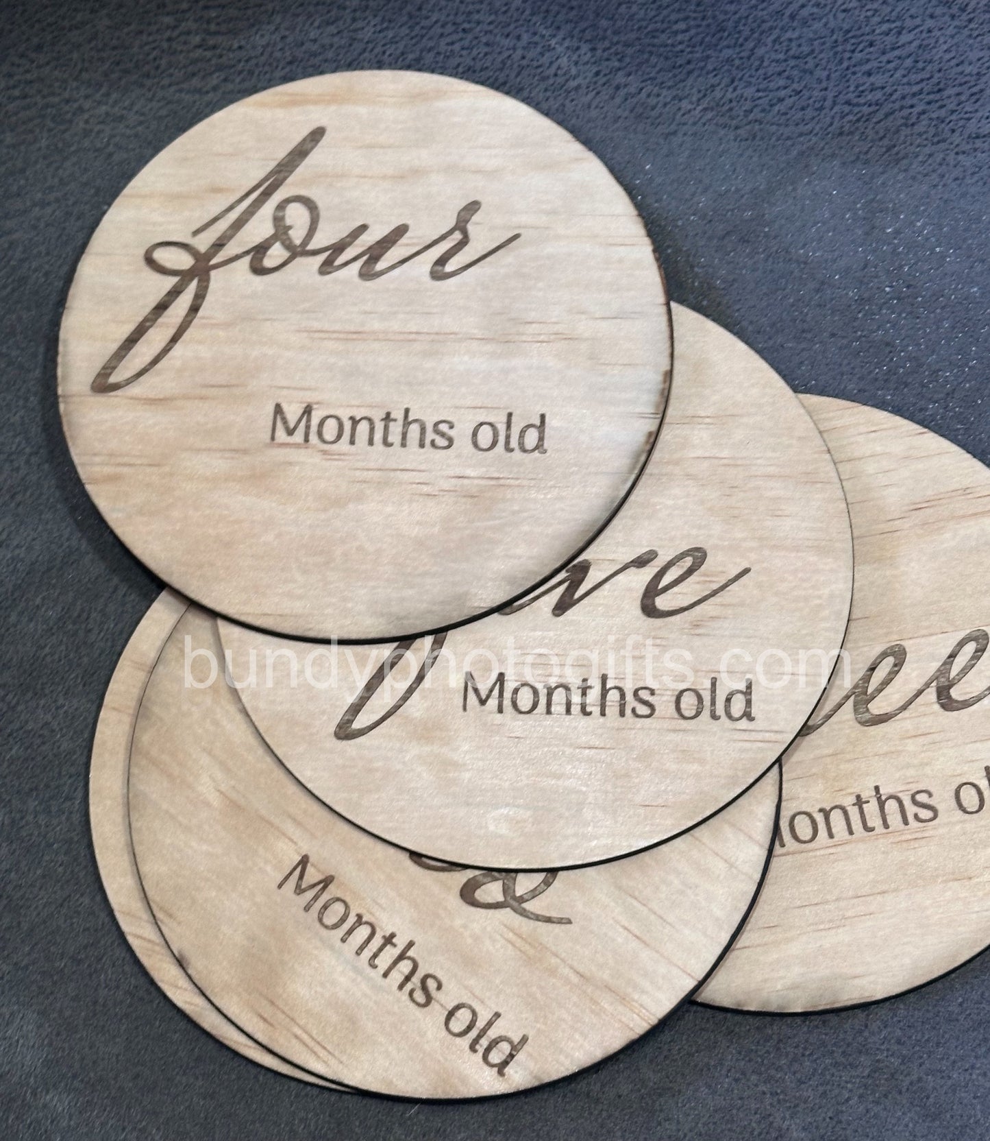 Baby Month Milestone Classic Style Wooden