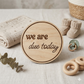 Engraved Pregnancy Announcement Disc Set