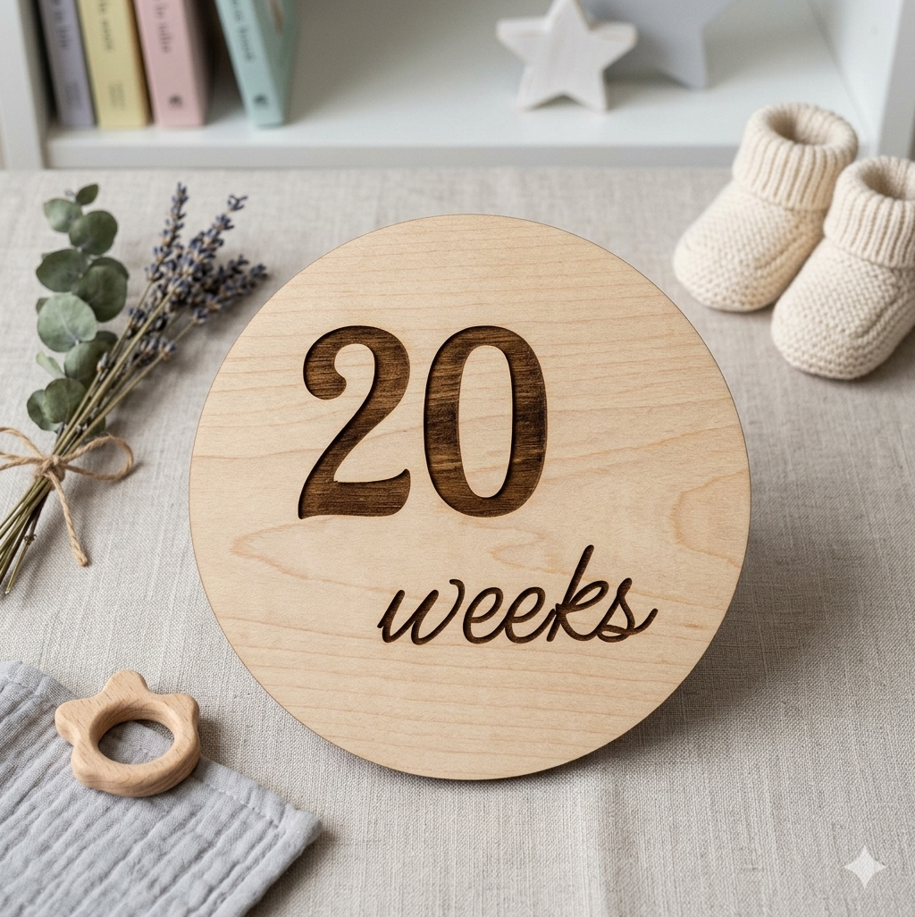 Engraved Pregnancy Announcement Disc Set