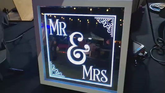 Mr and Mrs LED Mirror