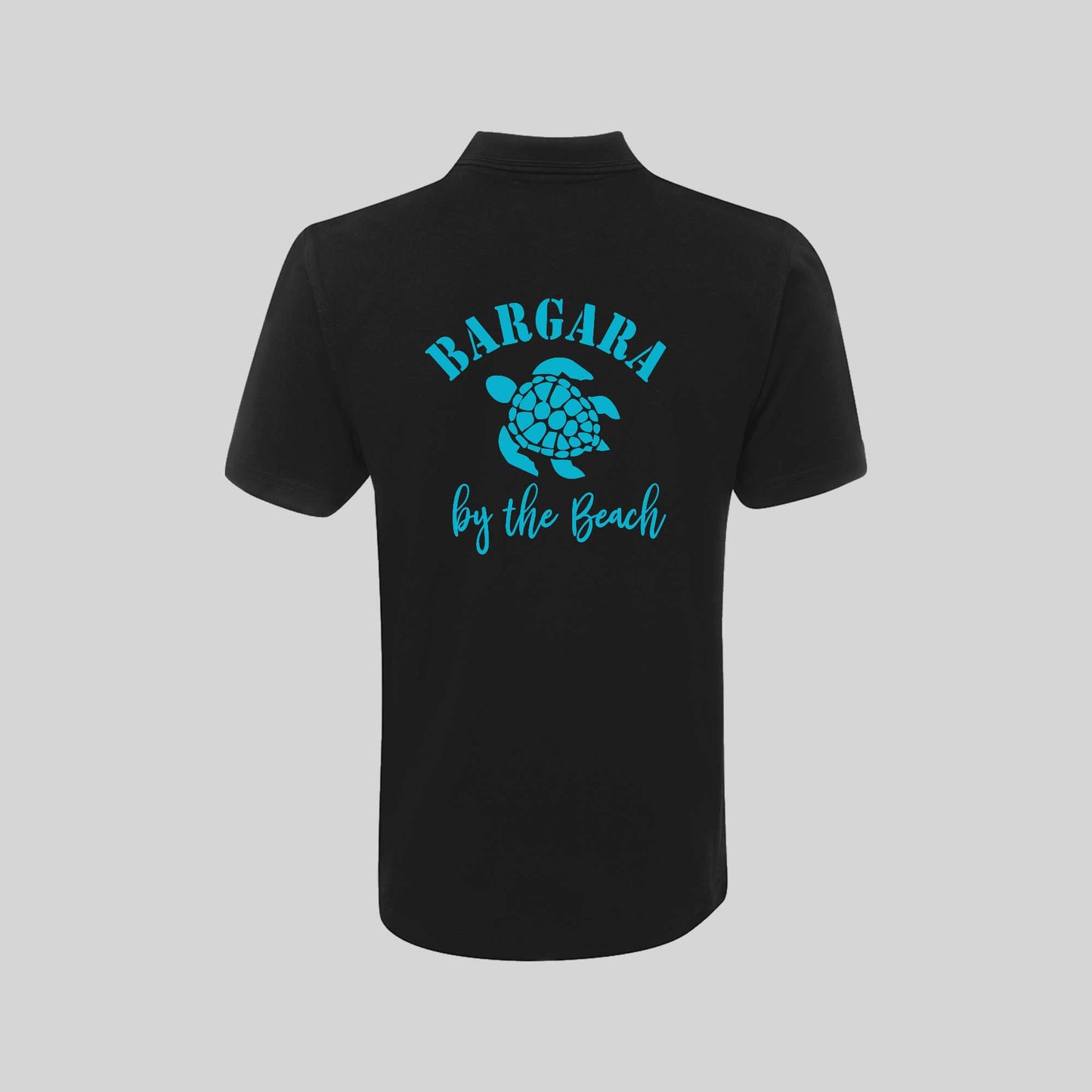 Mens Short Sleeved Polo with pocket - Bargara Turtle