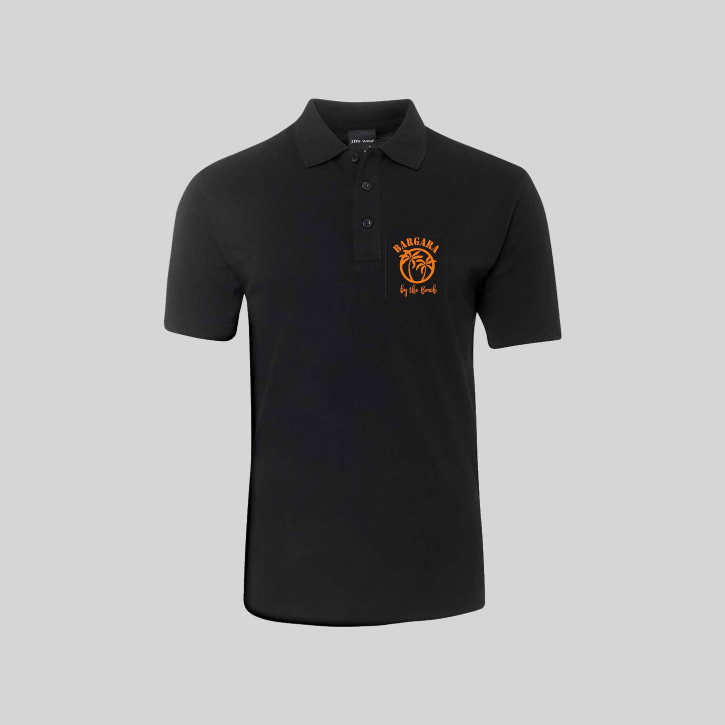 Mens Short Sleeved Polo with pocket- Bargara Palms