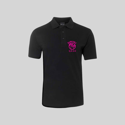 Mens Short Sleeved Polo with pocket- Bargara Palms