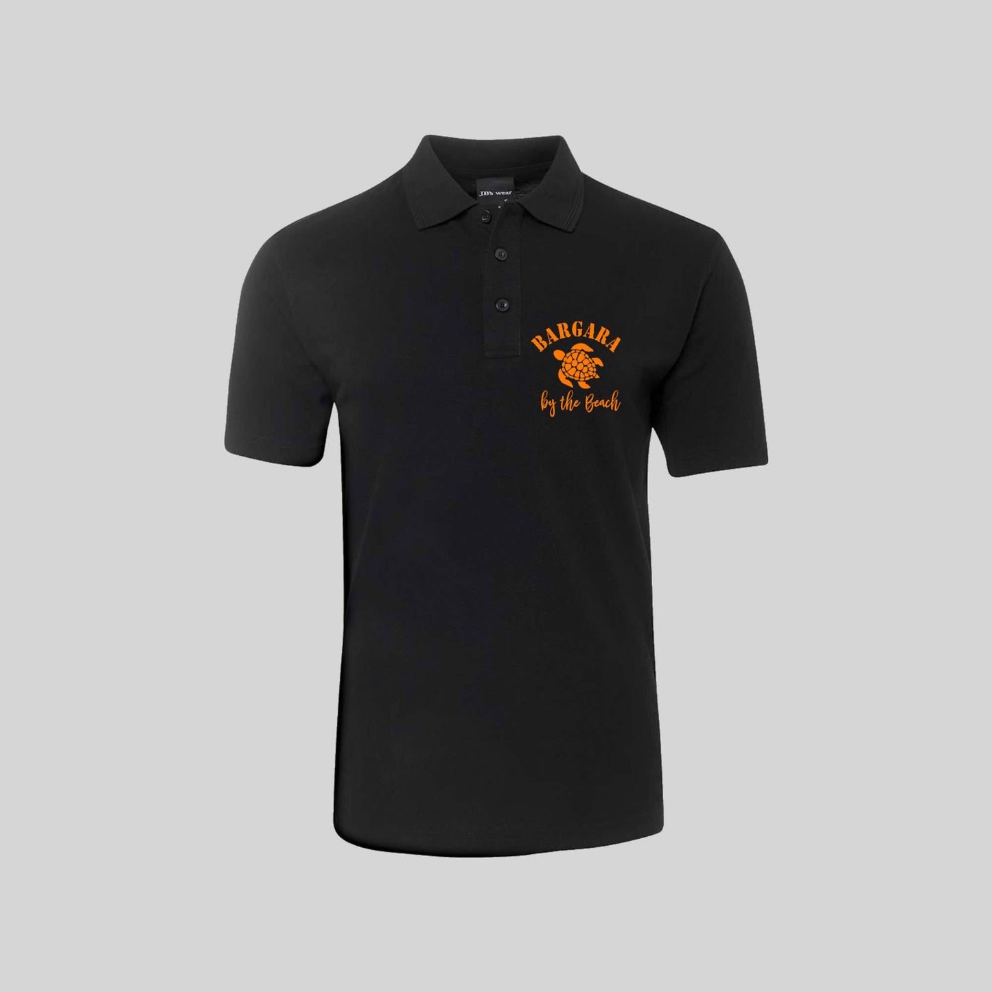 Mens Short Sleeved Polo with pocket - Bargara Turtle