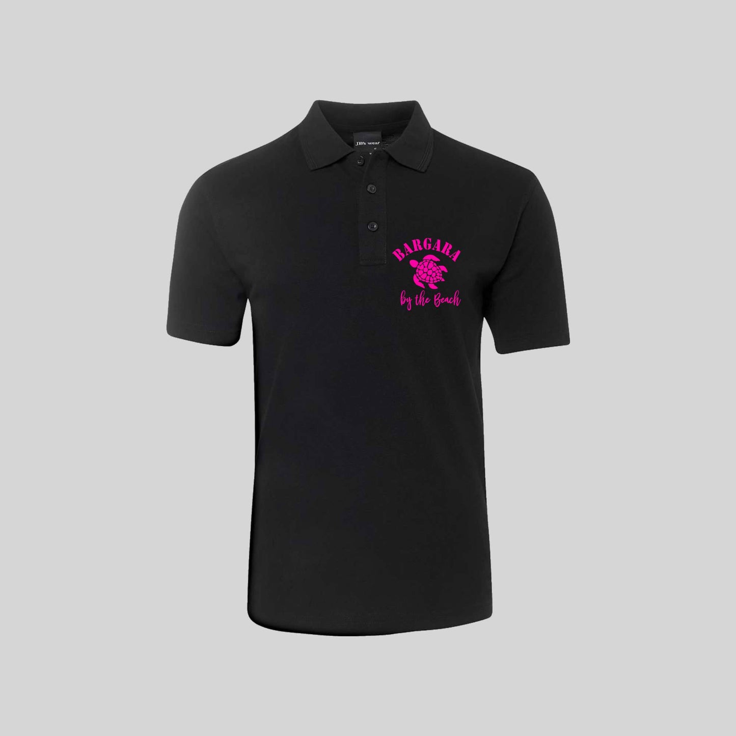Mens Short Sleeved Polo with pocket - Bargara Turtle