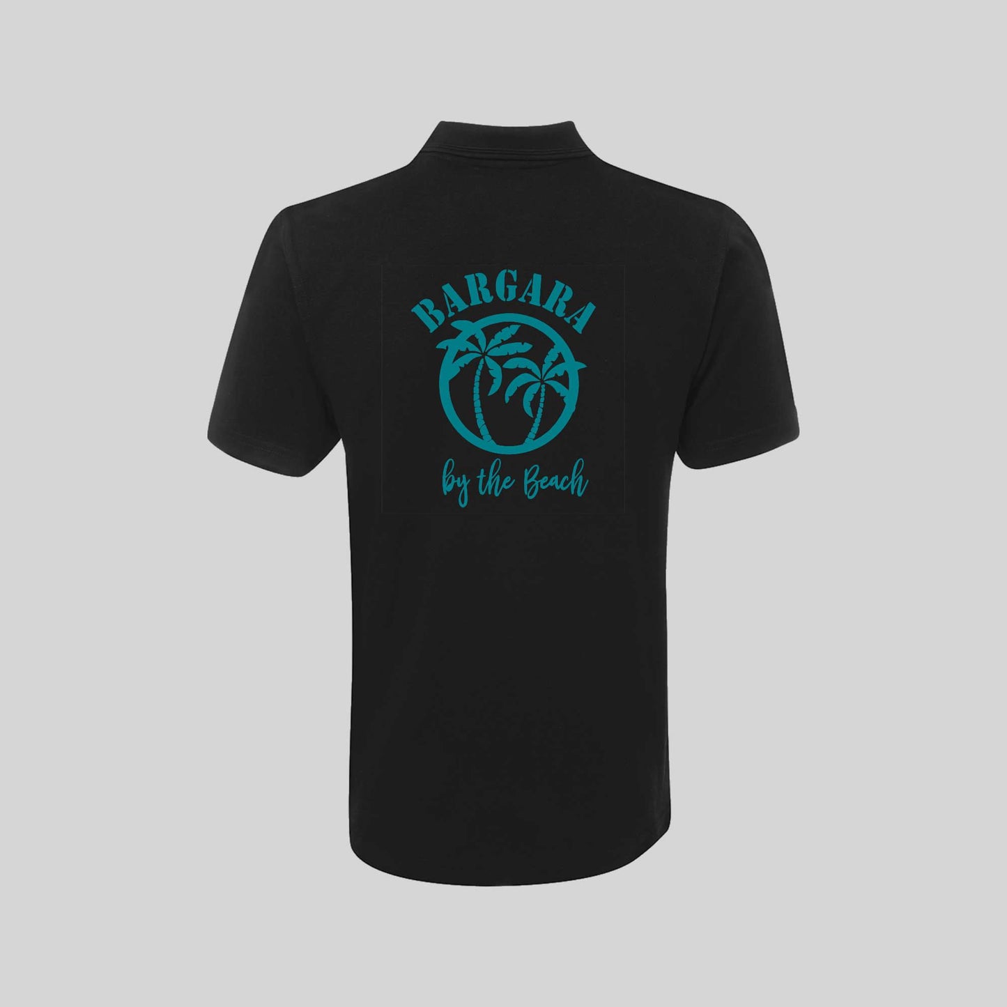 Mens Short Sleeved Polo with pocket- Bargara Palms