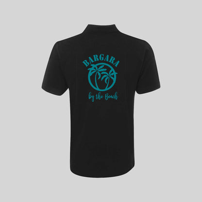 Mens Short Sleeved Polo with pocket- Bargara Palms