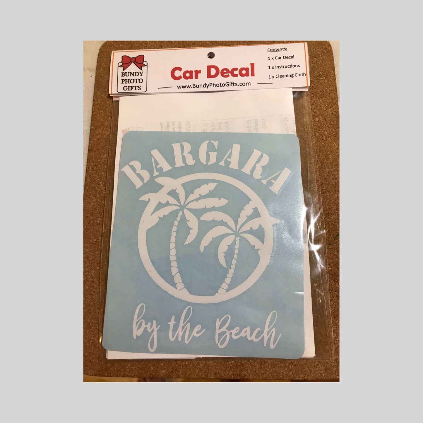 1 x Car Decal - Bargara Queensland
