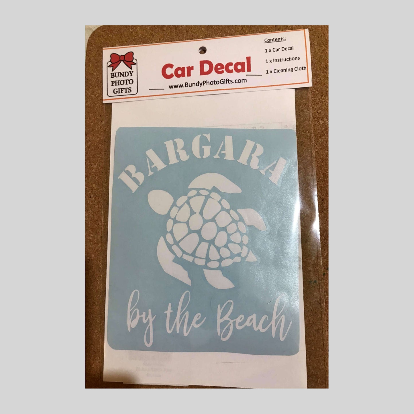 1 x Car Decal - Bargara Queensland