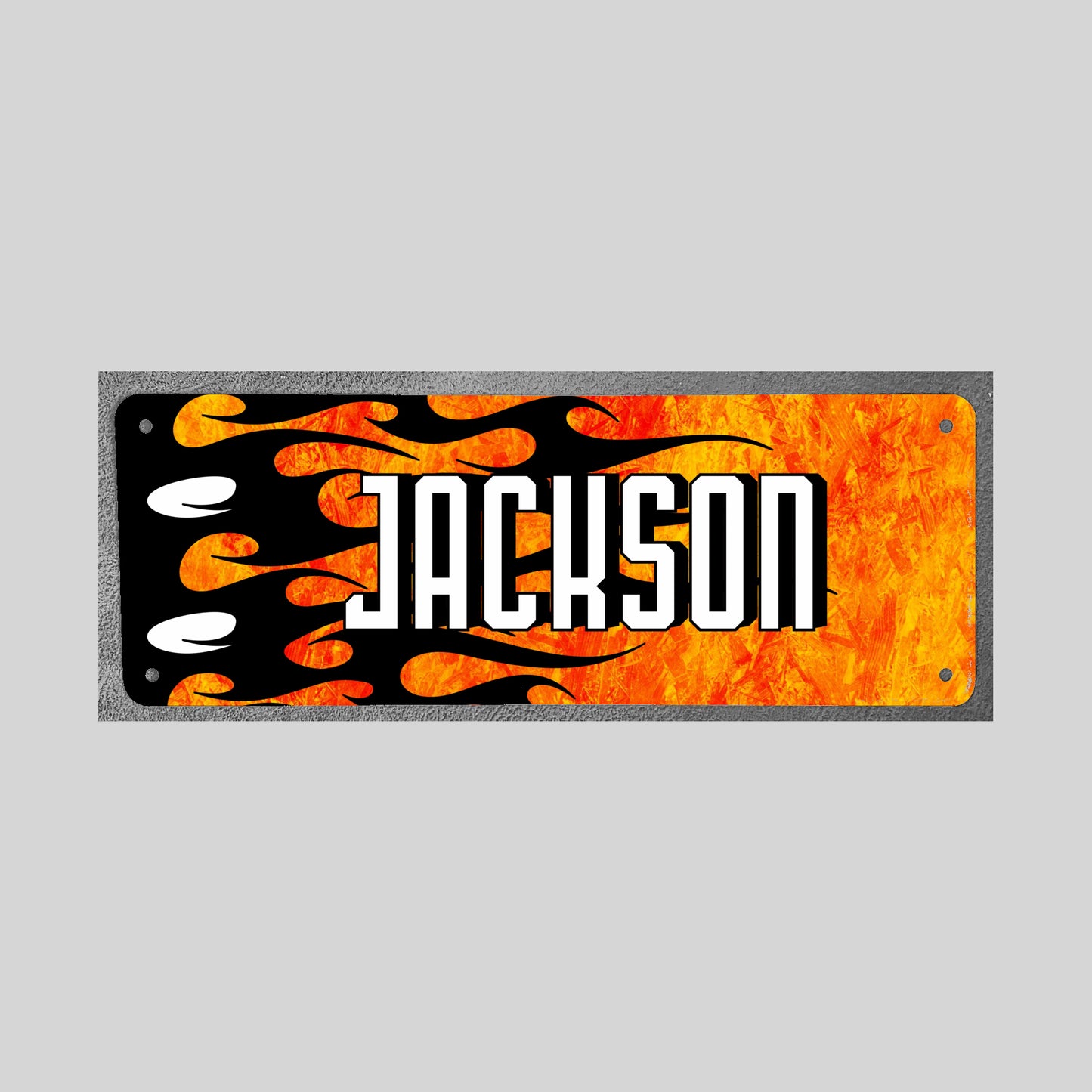 Custom Name Number Plate