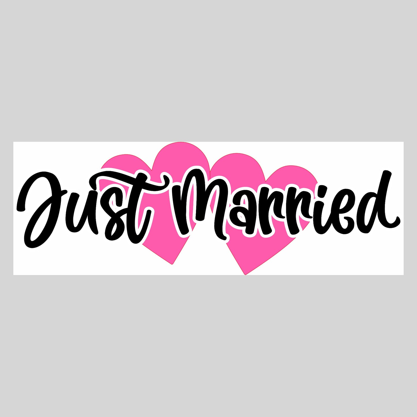Just Married Number Plate