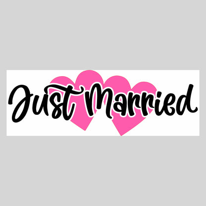 Just Married Number Plate