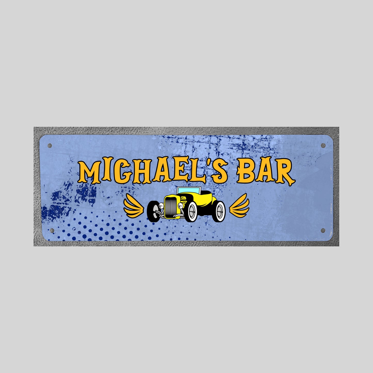 Custom Name Number Plate