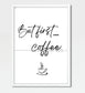Wall Art - But First Coffee- Kitchen Funny Art