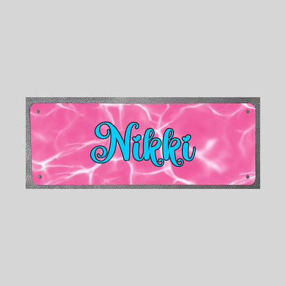 Custom Name Number Plate