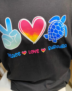 Bargara Beach Peace Love and Bargara T-Shirt