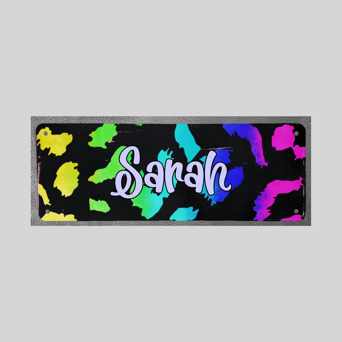 Custom Name Number Plate