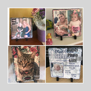 Photo Slate Square -20 cm