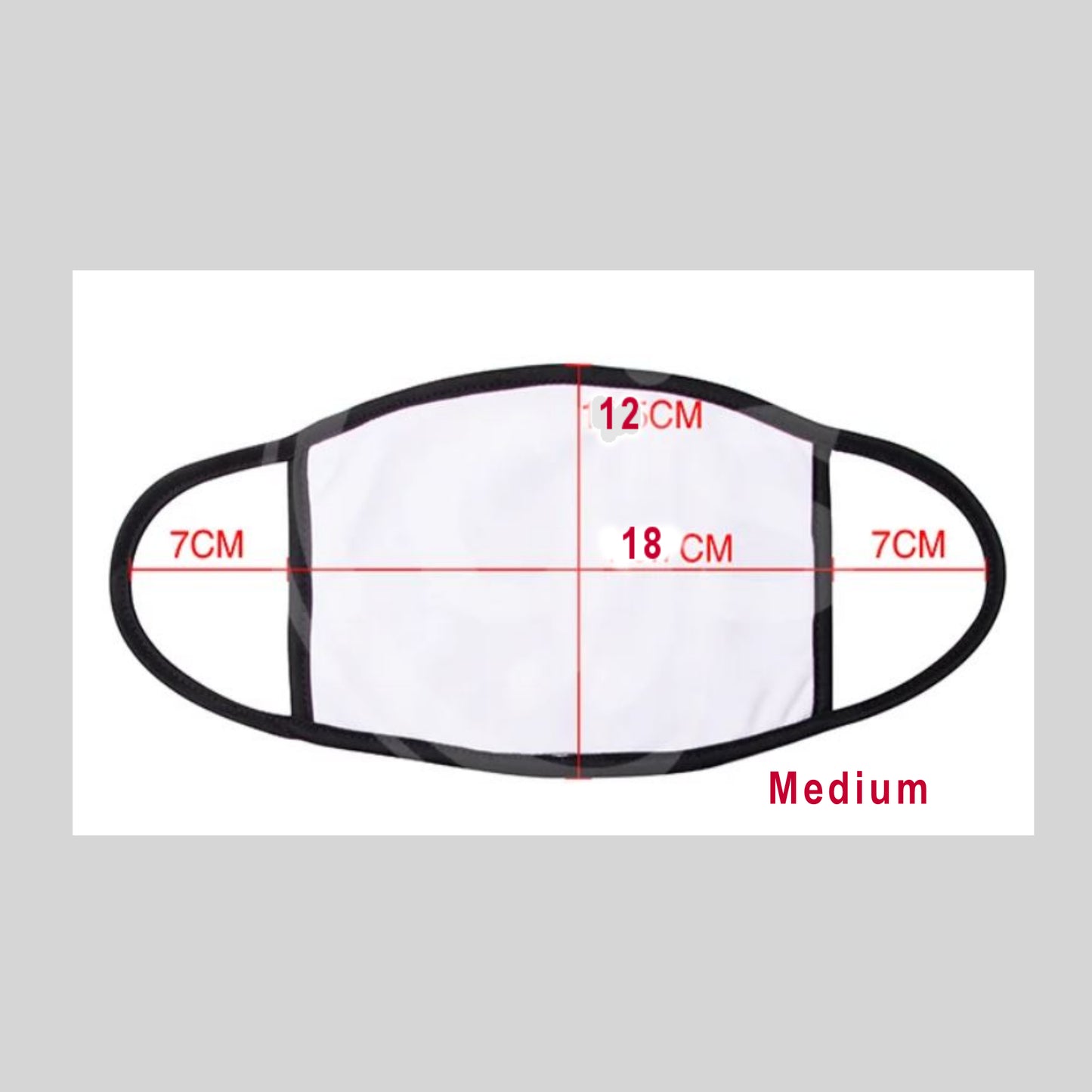 Custom Design face mask adult medium