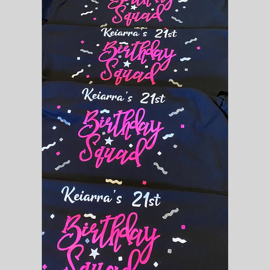 Group shirts- Short Sleeve Ladies - Hen's Night, Birthday, Team, Wedding, Girl's Trip, Family Reunion, Loving Memory