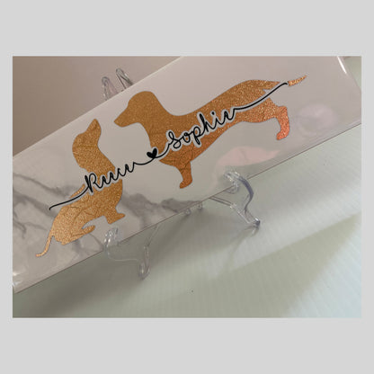 Ceramic Tile Dog Couple Names